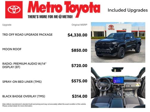 Black 2025 Toyota Tacoma Hybrid TRD Off Road