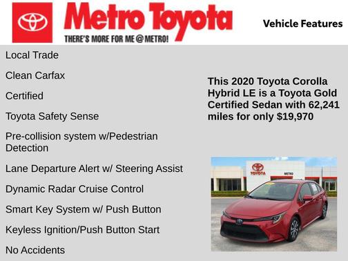 2020 Toyota Corolla Hybrid LE