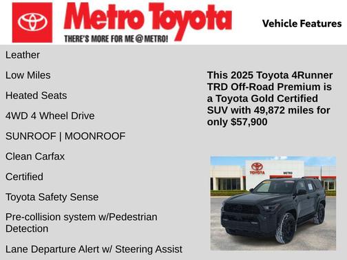 2025 Toyota 4Runner TRD Off Road Premium