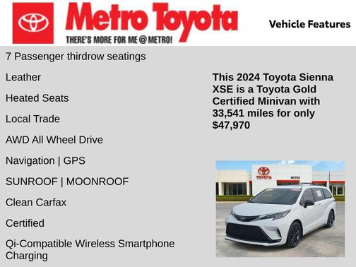 2024 Toyota Sienna XSE 7 Passenger