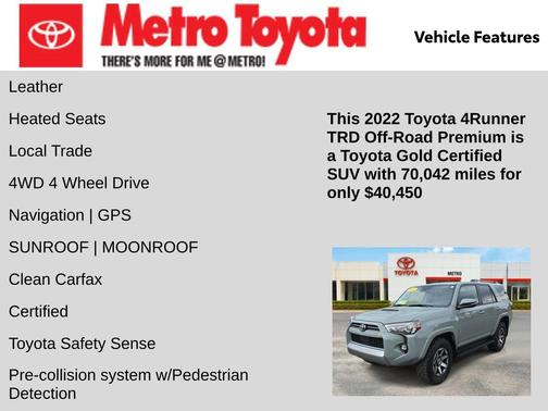 2022 Toyota 4Runner TRD Off Road Premium