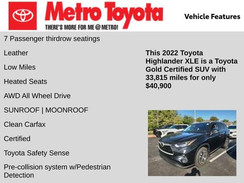 2022 Toyota Highlander XLE