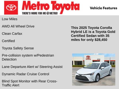 2025 Toyota Corolla Hybrid LE