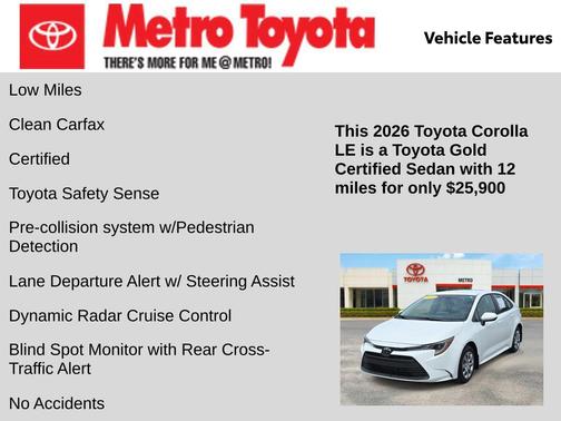 Ice Cap 2026 Toyota Corolla LE