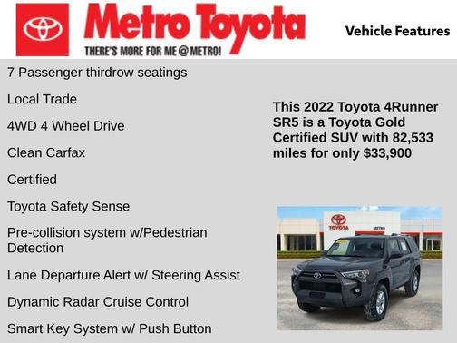 2022 Toyota 4Runner SR5