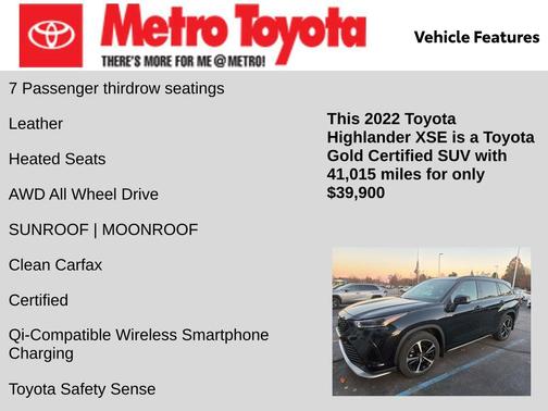 2022 Toyota Highlander XSE