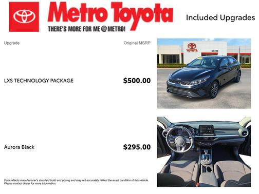 Aurora Black 2023 Kia Forte LXS