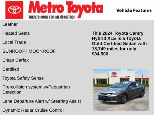 2024 Toyota Camry Hybrid XLE