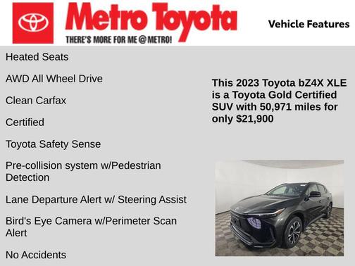 Black 2023 Toyota bZ4X XLE
