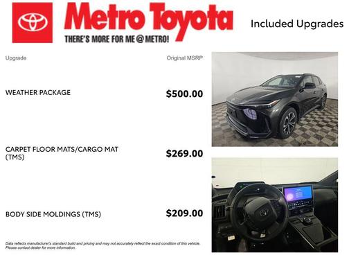 Black 2023 Toyota bZ4X XLE