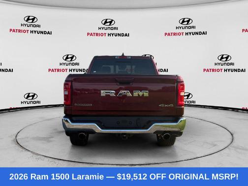 Delmonico Red Pearlcoat 2026 RAM 1500 Laramie