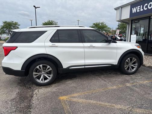 STAR WHITE MET TRI-COAT 2020 Ford Explorer Platinum