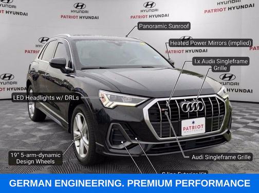 Mythos Black Metallic 2020 Audi Q3 45 S line Premium Plus