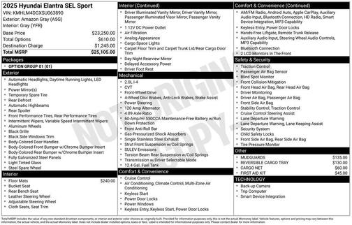 2025 Hyundai ELANTRA Sport