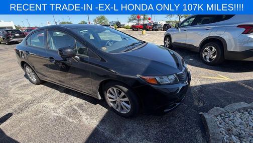 Crystal Black Pearl 2012 Honda Civic EX-L