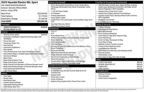 2025 Hyundai ELANTRA Sport