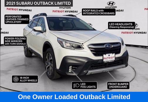 Crystal White Pearl 2021 Subaru Outback Limited