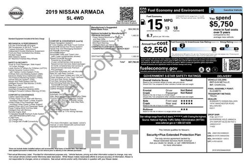 2019 Nissan Armada SL