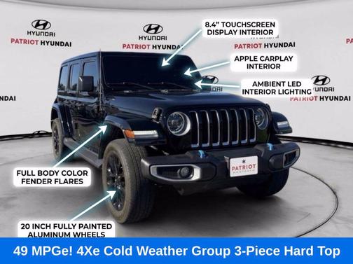 Black Clearcoat 2023 Jeep Wrangler 4xe Sahara