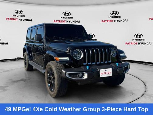 Black Clearcoat 2023 Jeep Wrangler 4xe Sahara