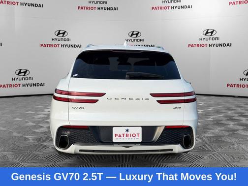 Uyuni White 2025 Genesis GV70 2.5T AWD
