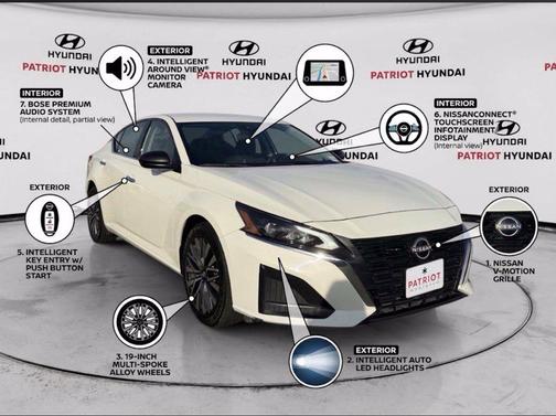 Glacier White 2025 Nissan Altima 2.5 SV
