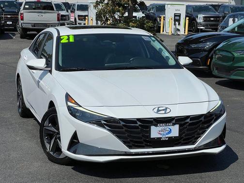 Quartz White 2021 Hyundai ELANTRA Limited