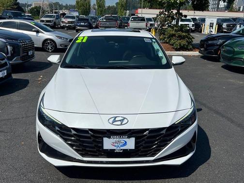 Quartz White 2021 Hyundai ELANTRA Limited