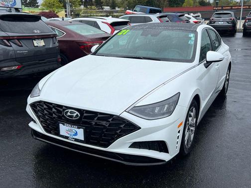 Quartz White 2021 Hyundai SONATA SEL