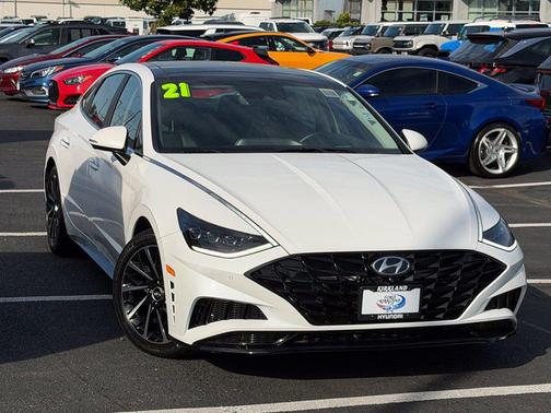 Quartz White 2021 Hyundai SONATA Limited