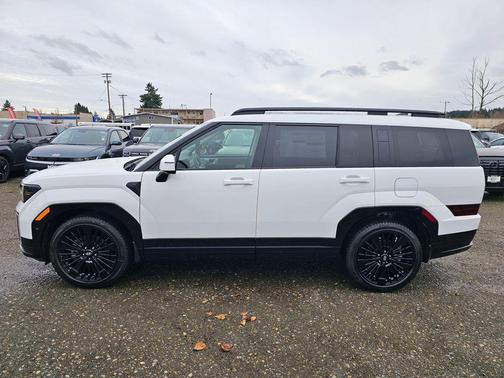 Serenity White 2026 Hyundai SANTA FE HEV Calligraphy