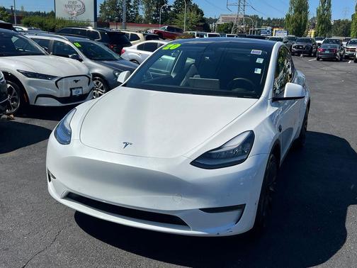 Pearl White Multi-Coat 2020 Tesla Model Y Long Range Dual Motor All-Wheel Drive