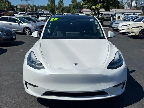 Pearl White Multi-Coat 2020 Tesla Model Y Long Range Dual Motor All-Wheel Drive