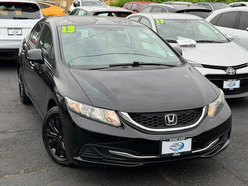 Crystal Black Pearl 2013 Honda Civic LX