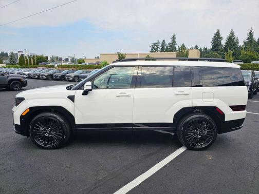 Serenity White 2026 Hyundai SANTA FE HEV Calligraphy
