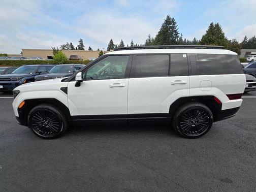 Serenity White 2026 Hyundai SANTA FE HEV Calligraphy