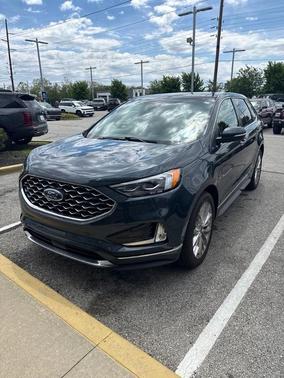 Blue Metallic 2024 Ford Edge Titanium
