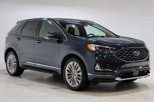 Blue Metallic 2024 Ford Edge Titanium