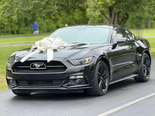 Black 2015 Ford Mustang EcoBoost Premium