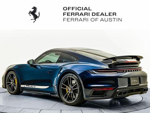 Blue 2021 Porsche 911 Turbo S