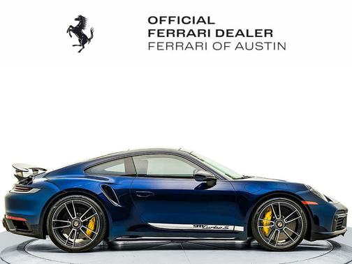 Blue 2021 Porsche 911 Turbo S