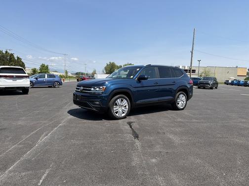 Blue Metallic 2019 Volkswagen Atlas 3.6L SE w/Technology