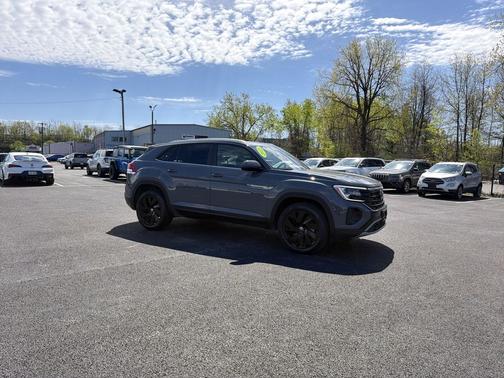 Gray 2025 Volkswagen Atlas Cross Sport 2.0T SE w/Technology 4MOTION