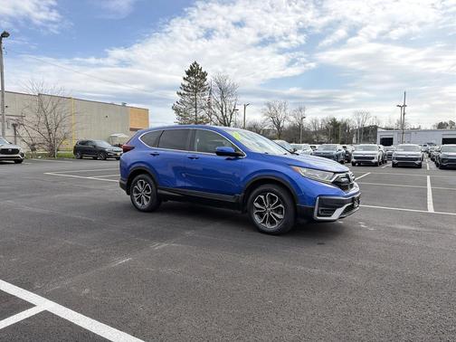 Blue 2020 Honda CR-V AWD EX