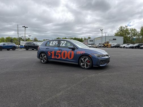 slate blue metallic 2026 Volkswagen Golf GTI 2.0T SE DSG