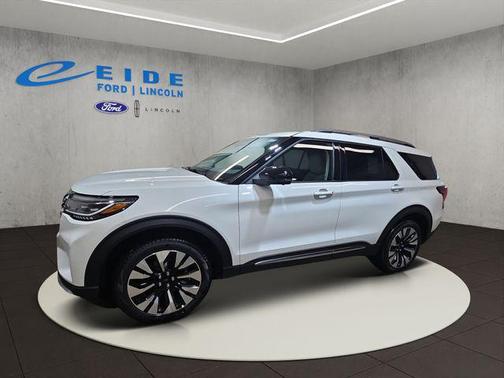 White 2026 Ford Explorer Platinum