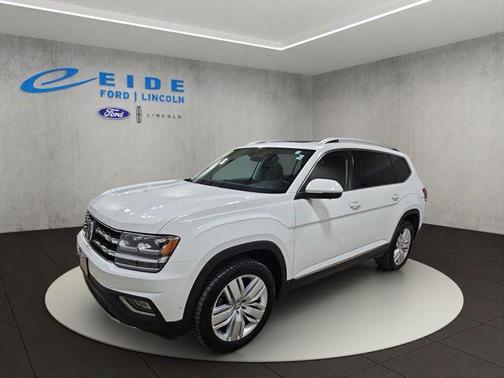 Pure White 2019 Volkswagen Atlas 3.6L SEL Premium
