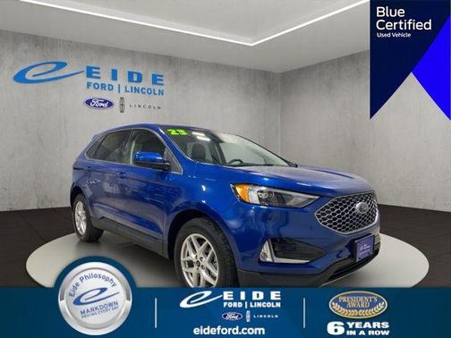 Atlas Blue Metallic 2023 Ford Edge SEL