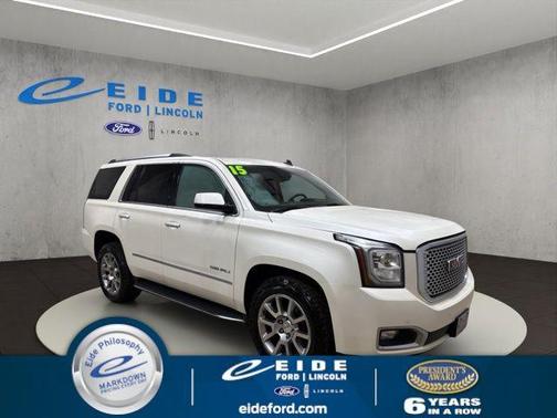 White Diamond Tricoat 2015 GMC Yukon Denali