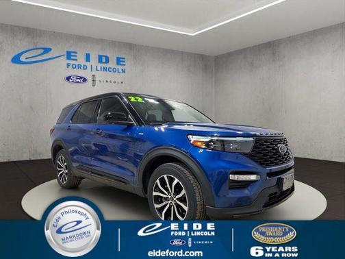 Atlas Blue Metallic 2022 Ford Explorer ST-Line